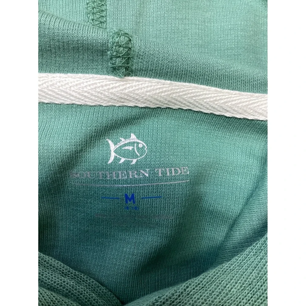 Southern Tide Boys Seafoam Green LS Bay View Hoodie Size M 10-12 NWT 12190